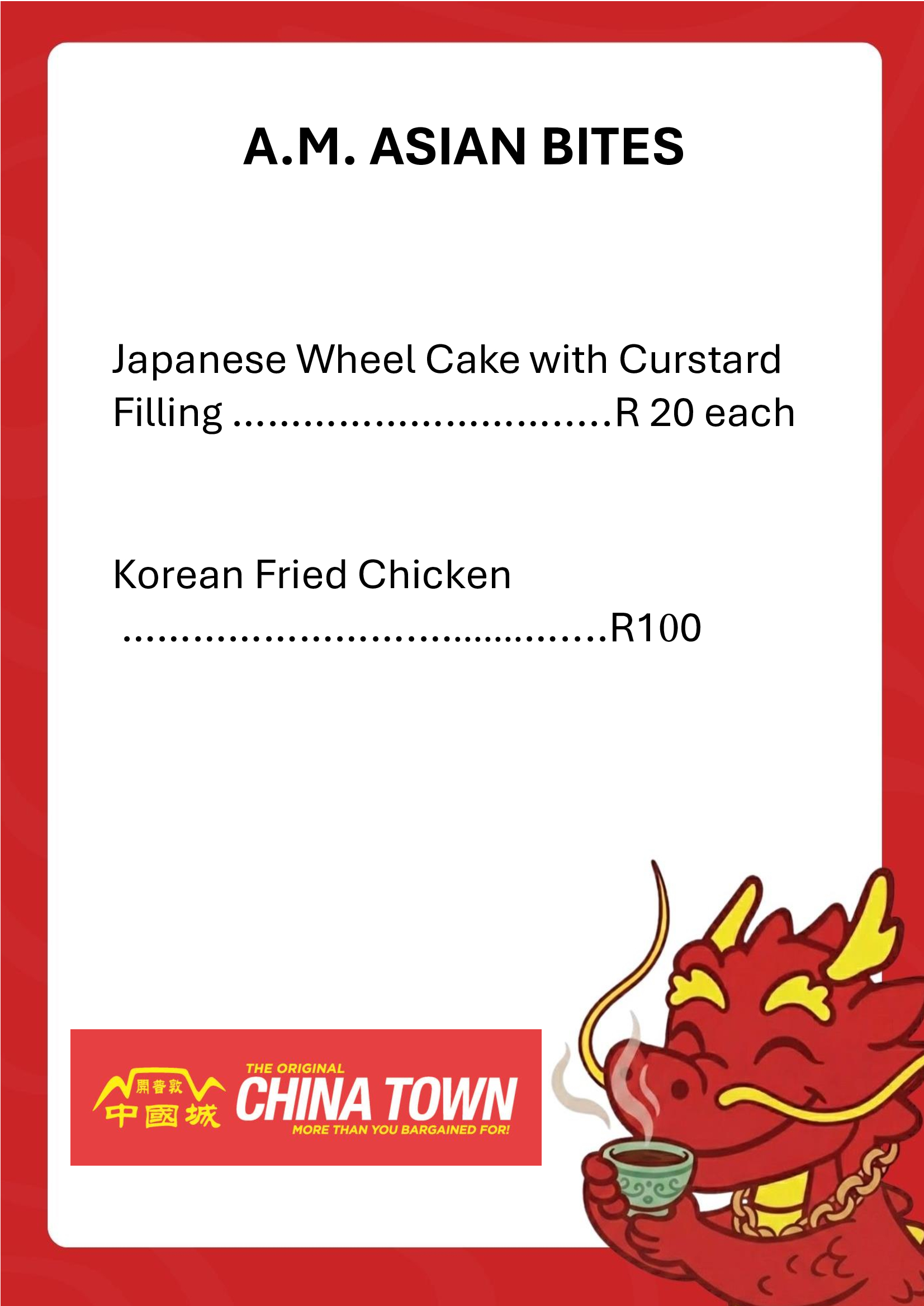 A.M. ASIAN BITES